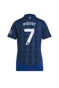 Manchester United Mason Mount #7 Voetbaltruitje Uit tenue Dames 2024-25 Korte Mouw